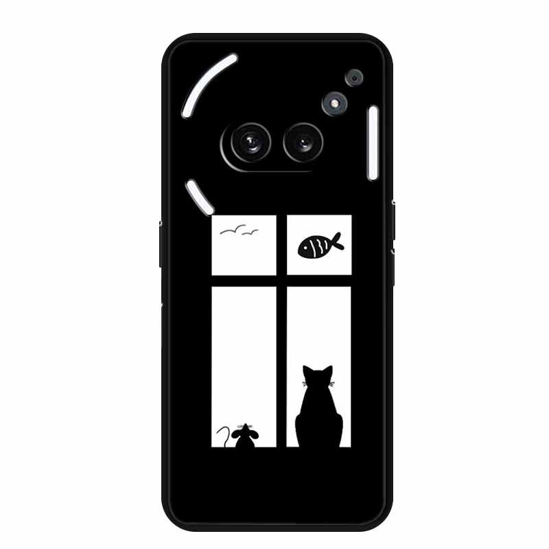 Nothing Phone 2A Luminous Hole TPU Case - Personalized Simple Color Design