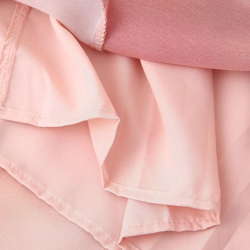 Kaslead New Women Clothes Western Style Fashion Slimming Sling Scarf Decoration Tie-dye Print Dress