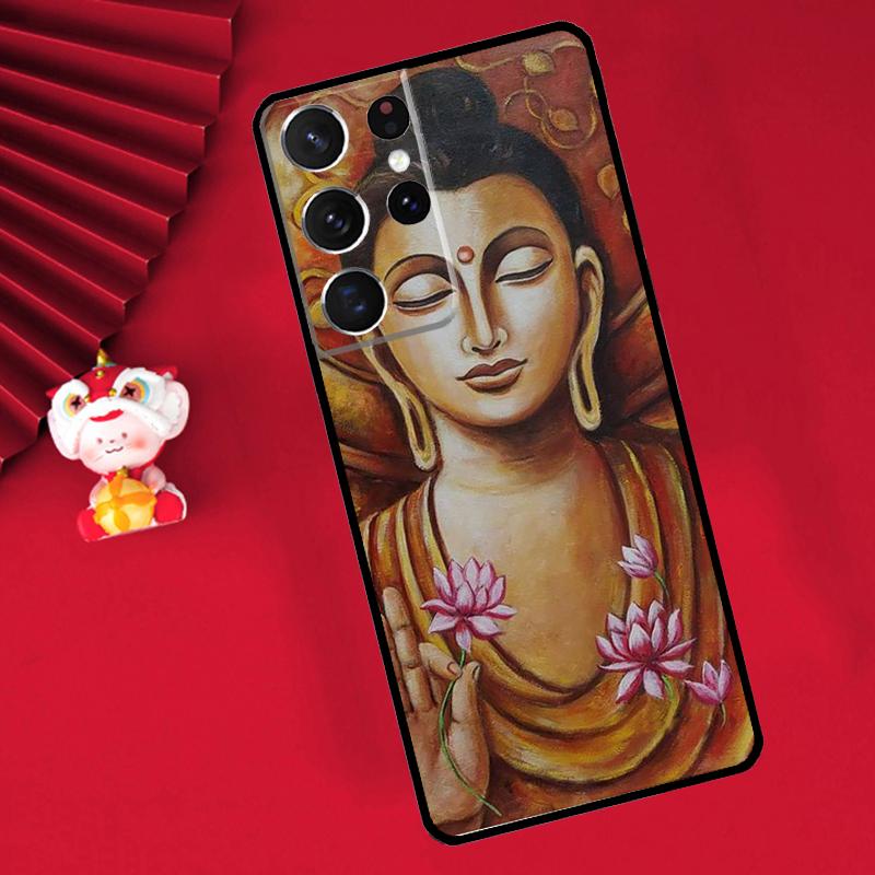 

India Buddha Case For Samsung Galaxy S25 Ultra S21 S22 S20 S23 S24 Ultra Plus S9 S10 S25 FE Cover Funda Galaxy S23Ultra