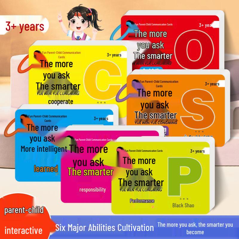Kids' Interactive Learning & Communication Cards: Fun Parent-Child Educational Toy for Bedtime and Early Education