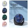 3 Gear Wind Mini Portable Desk Fan Energy-Saving USB Rechargeable Fan  Home/Office
