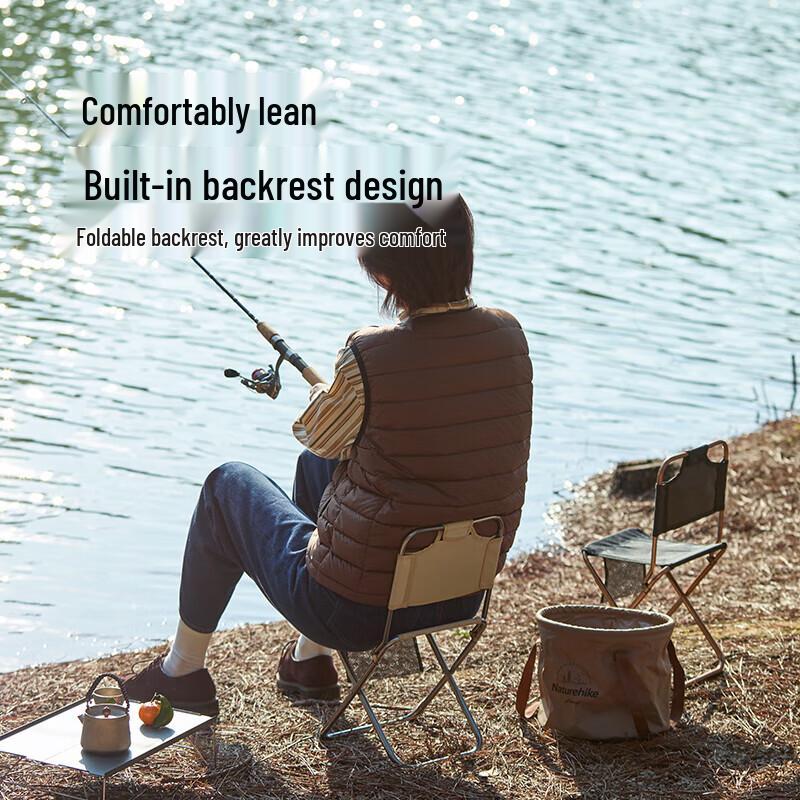 Naturehike L03 Folding Backrest Hiking Stool