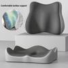 Office Seat Cushion Backrest Integrated Seat Cushion For Lumbar Support Pressure Relief Memory Foam Seat Cushion
