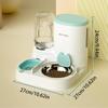 Feeder and Water Dispenser Set Dog Automatic Food Water Dispenser Kit Large Capacity Pet Feeding Station for Cats Dogs Rabbits
