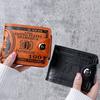 Retro Bifold Pocket Wallet Faux Leather Folding Wallet with Multi Card Slots Portable Card Holder Short Wallet for Men