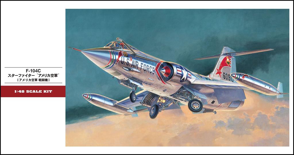 Hasegawa US Air Force Starfighter Plastic Model PT19 1/48 F-104C