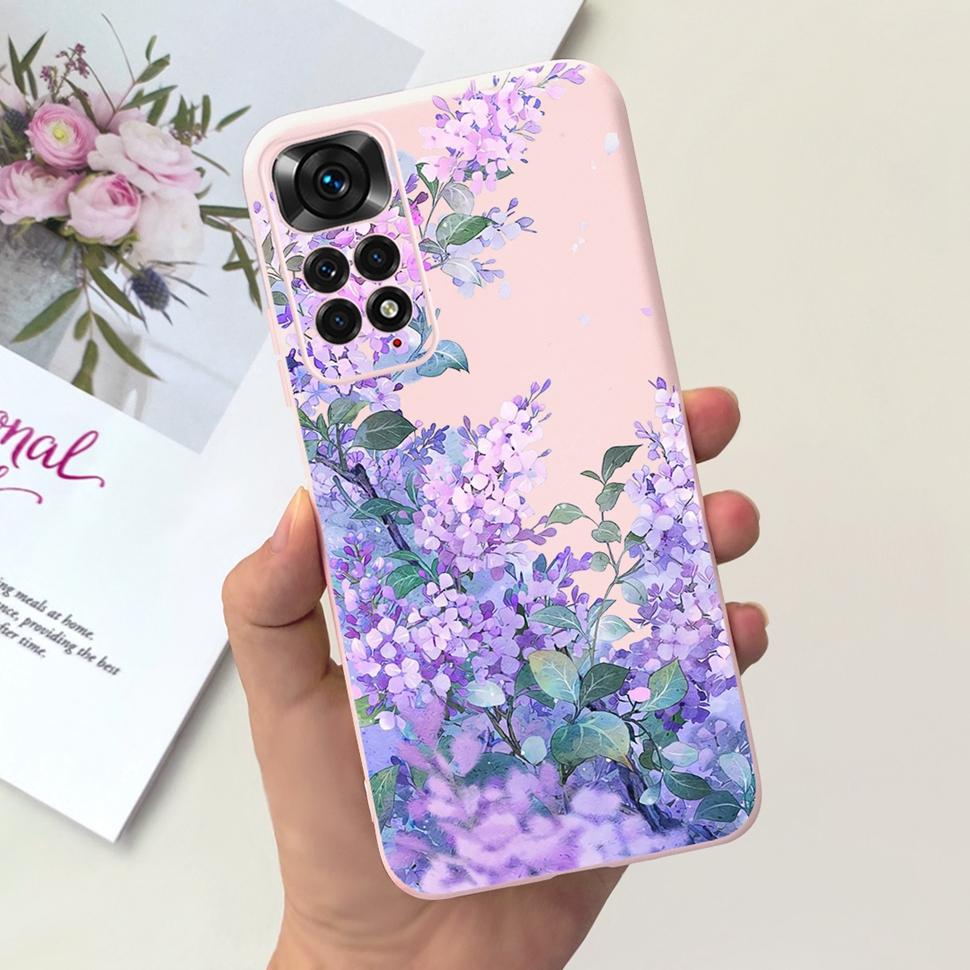 Phone Case For Xiaomi Redmi Note 11 Cover Cat Colorful Case Silicon Soft For Redmi Note11 Note11 4G Shockproof Protection Cover