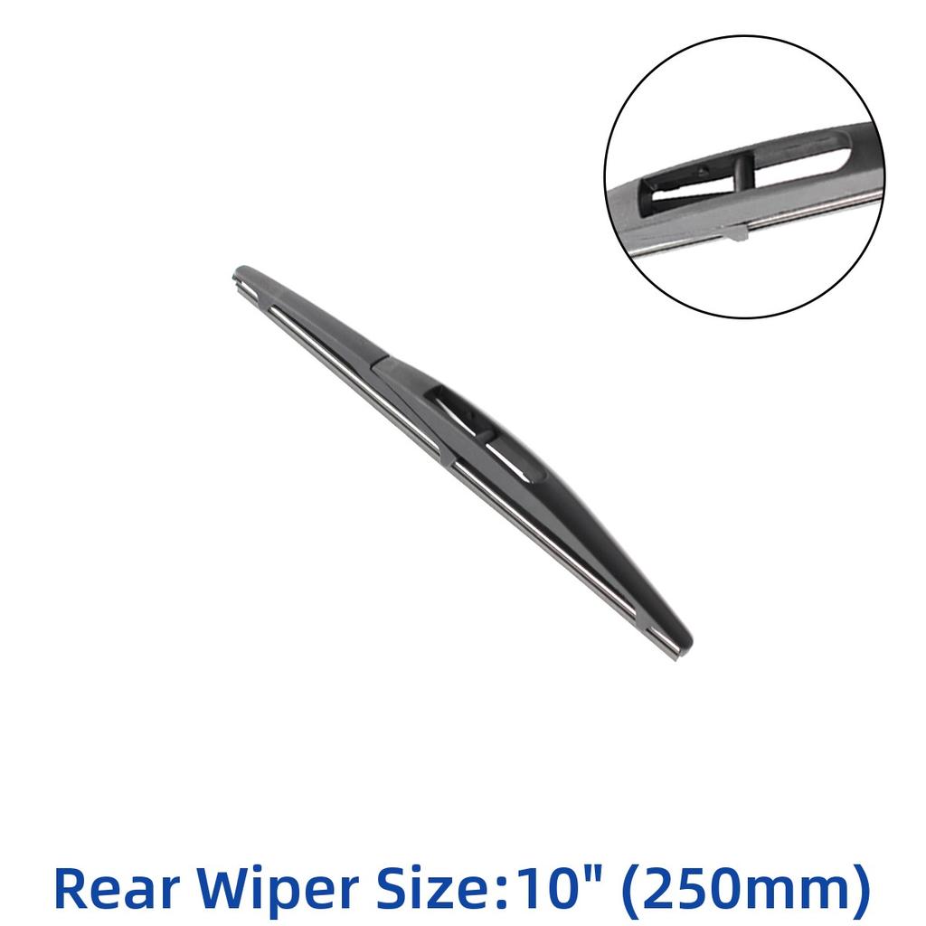10" 250mm Rear Wiper Blade & Arm Set Kit For Suzuki Swift Hatchback 2005-2018 Windshield Windscreen Tailgate Window Rain Brush
