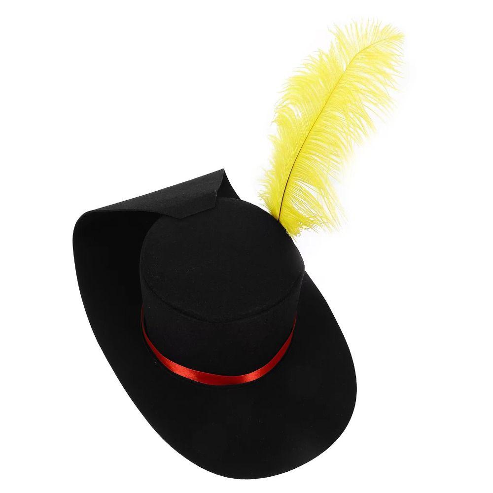 Dress Up Magician Hat Vintage Design Cosplay Felt Cap Snowman Costume Hat  Christmas Party