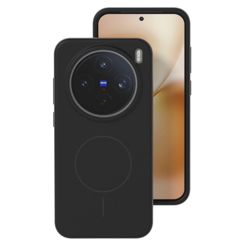 For vivo X200s 5G Liquid Silicone Case Compatible with MagSafe Skin-Touch Phone Cover