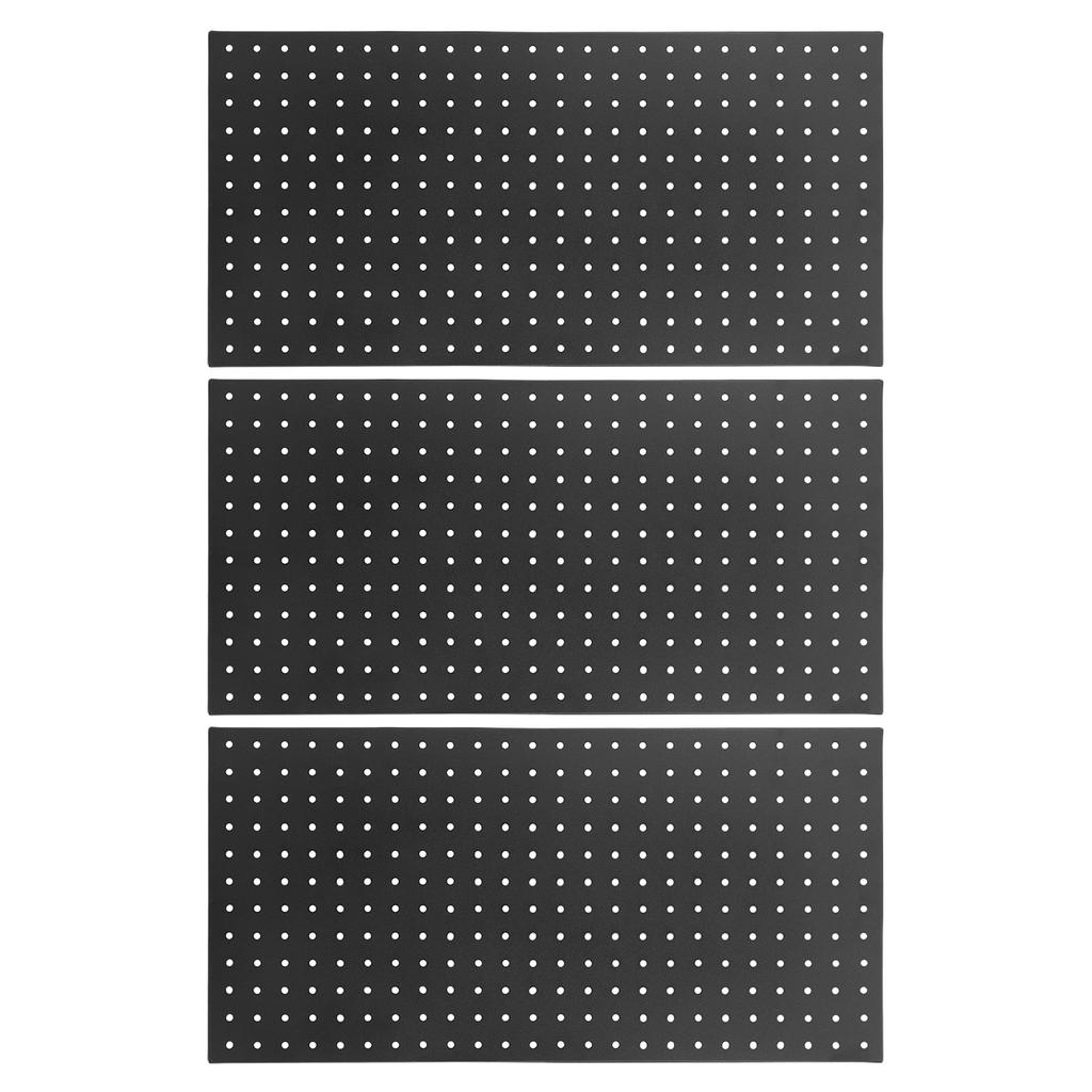 Metal Pegboard Wall Panels Modular Peg Board Tool Organizer Boards 24inx12in Black Pegboard Wall Organizer Tool Storage