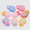 Kaiwaii Lollipop Miniature Figurine Resin Cabochon for Home DIY Scrapbooking Craft Nail Art Decoration