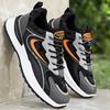 Men's shoes spring and summer sports shoes men's 2026 new leather waterproof and non-slip black casual shoes men's running dad shoes
