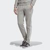 Adidas Originals Trefoil Logo Print Track Pants With Three-Stripe Detail And Cuffed Hem Men Bottoms Grey ED6024