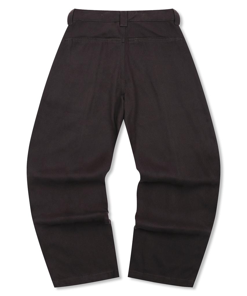 GLACK Gp150 Split Wide Slacks (Brown)