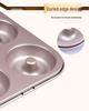 Yangchen Non-Stick 6-Cavity Round Donut and Bread Mold
