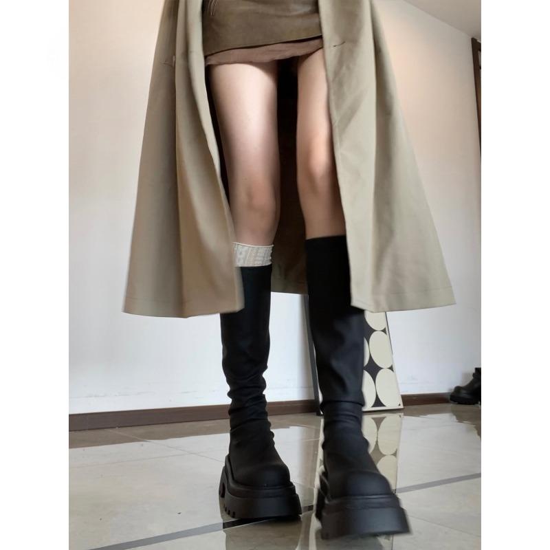 New Women's Shoes Long Boots Women's Boots Long Boots Pile Boots