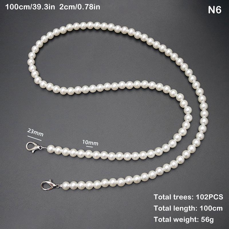 

Жемчужный ремешок для телефона, сумка через плечо, цепочки, сменная кожаная сумка через плечо, подвеска, сделай сам, женская сумка для девочек, часть аксессуара as the picture