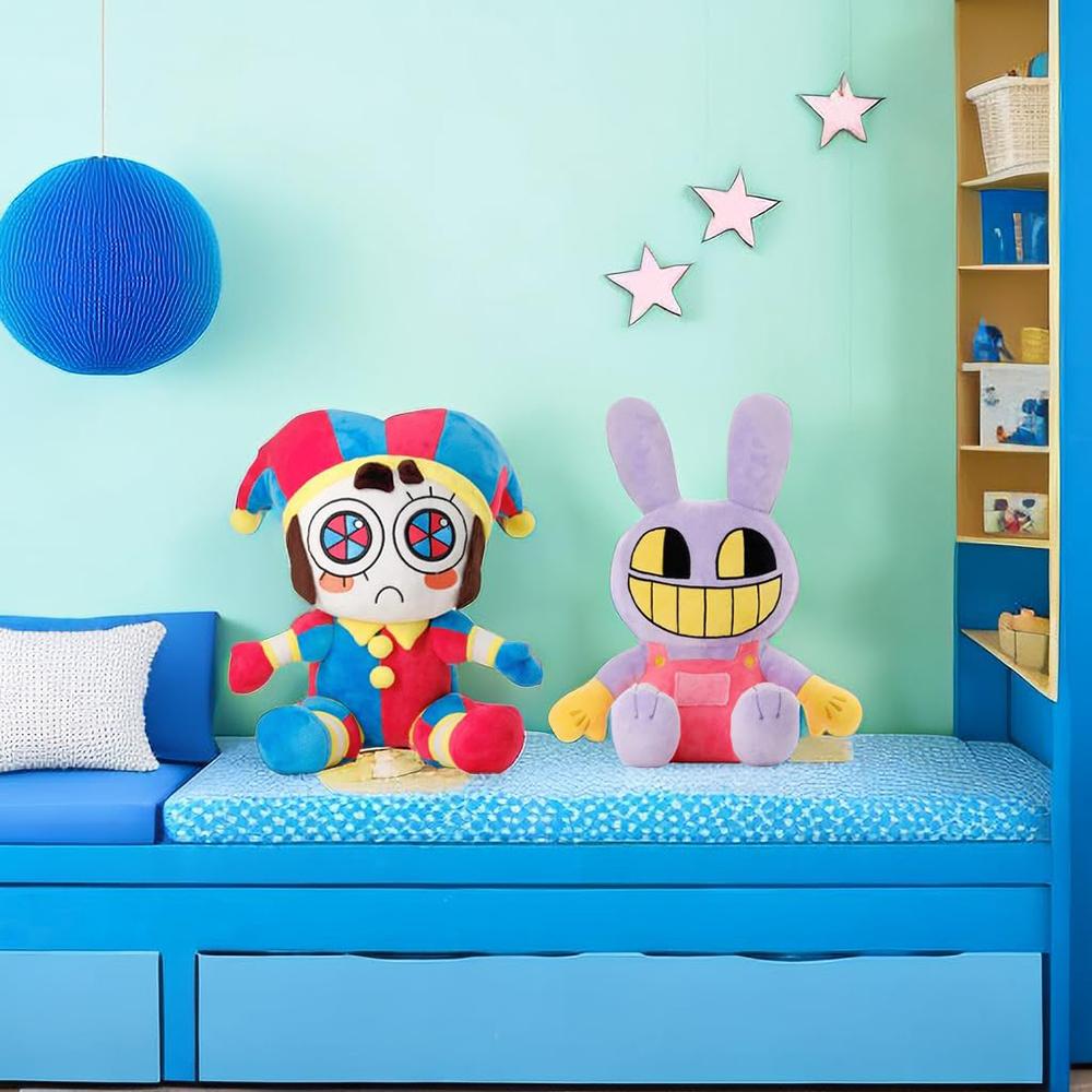 Erstaunliches Zirkusclown-Kaninchen Plüschtier Cartoon Stoffpuppe Geschenk für Kinder und Erwachsene