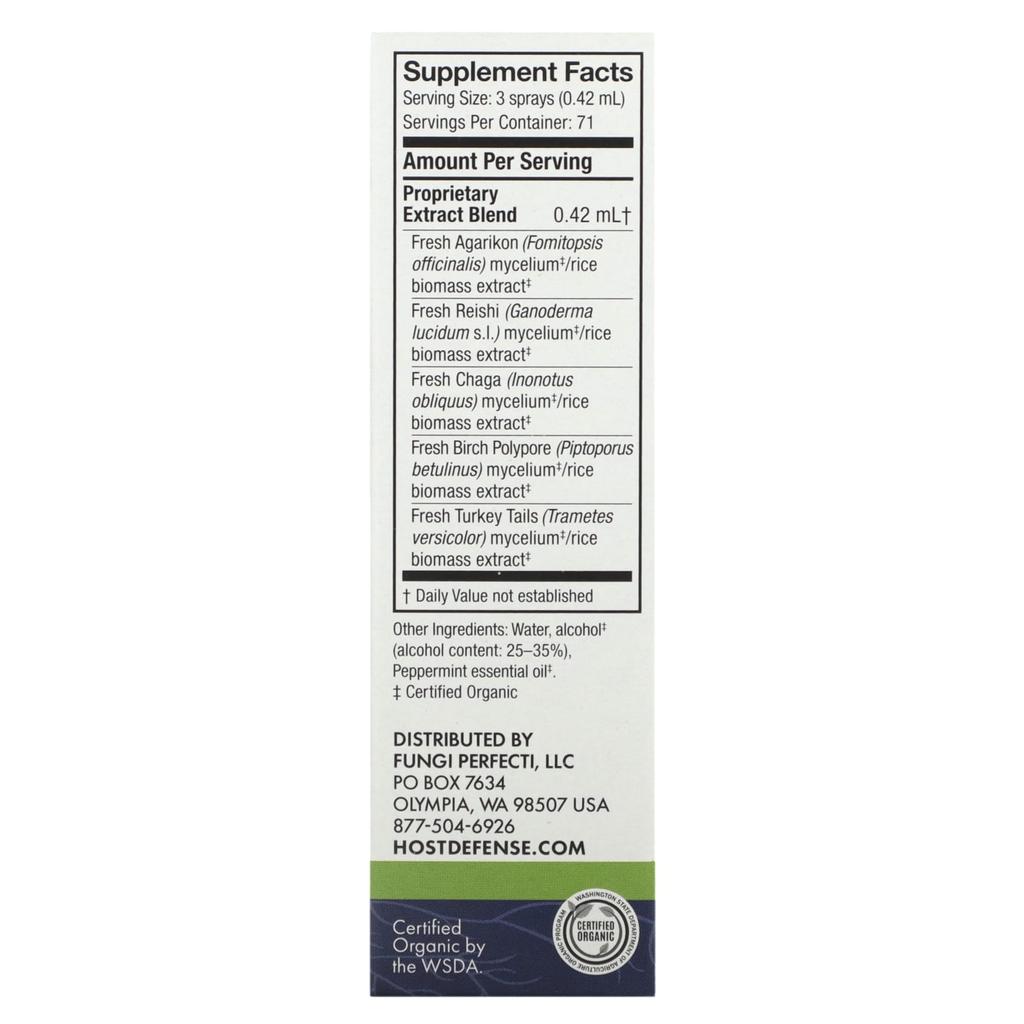 Mushroom, Mycoshield Spray, Peppermint, 30Ml(1Fl Oz)