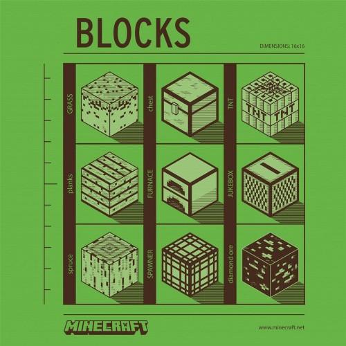 Minecraft Blocks Canvas Print