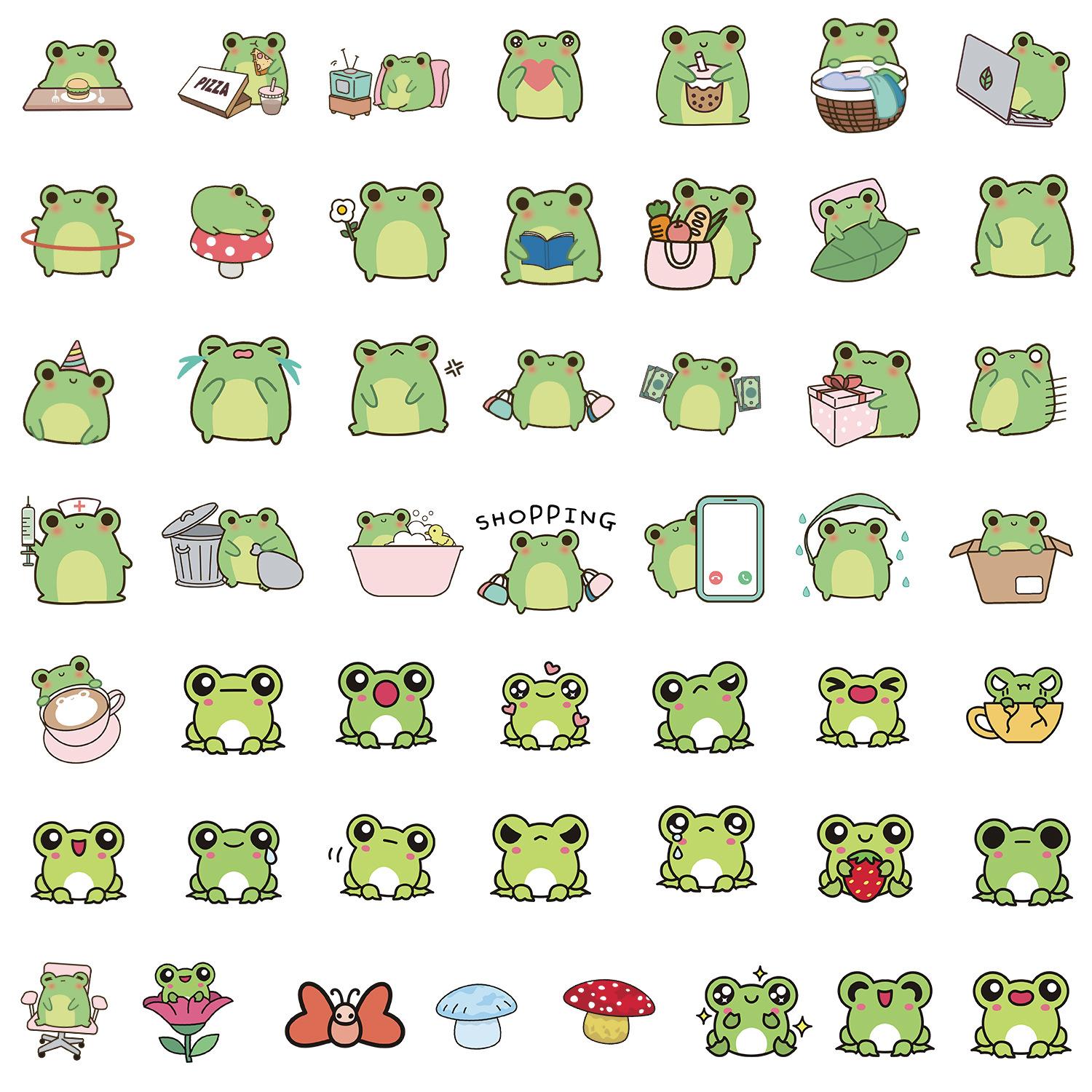 

50 шт. Мультяшные Водонепроницаемые Граффити Наклейки Эстетичные Декоративные Чемодан Ноутбук Кружка Телефон Холодильник Скрапбук Детские Наклейки