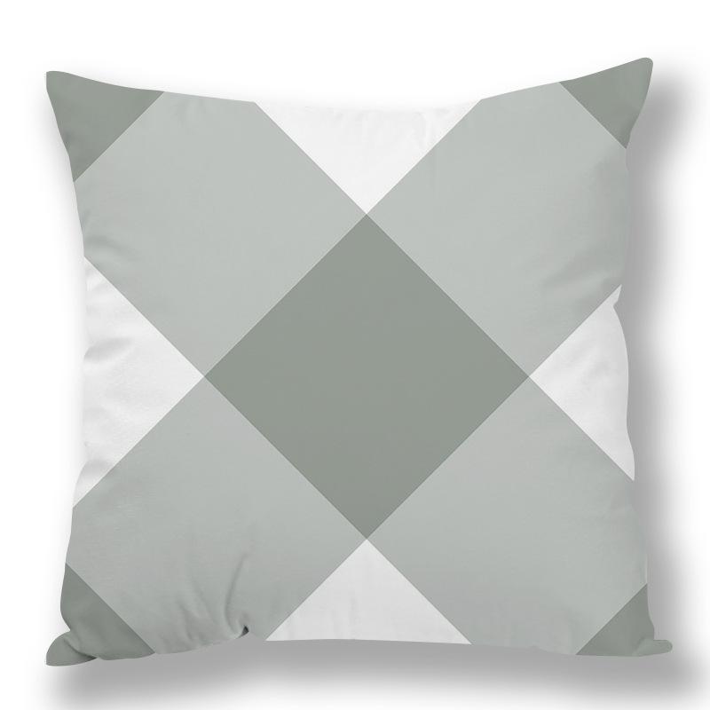 

Цветная клетчатая геометрическая наволочка, контрастный цвет, креативный чехол для подушки, пододеяльник 45 * 45Cm pillow cover