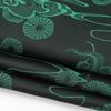 1m*1.5m Dark Green Color Brocade Floral Printed Jacquard Fabric Stretchy Satin Jacquard Fabric for Cheongsam Dress Clothing