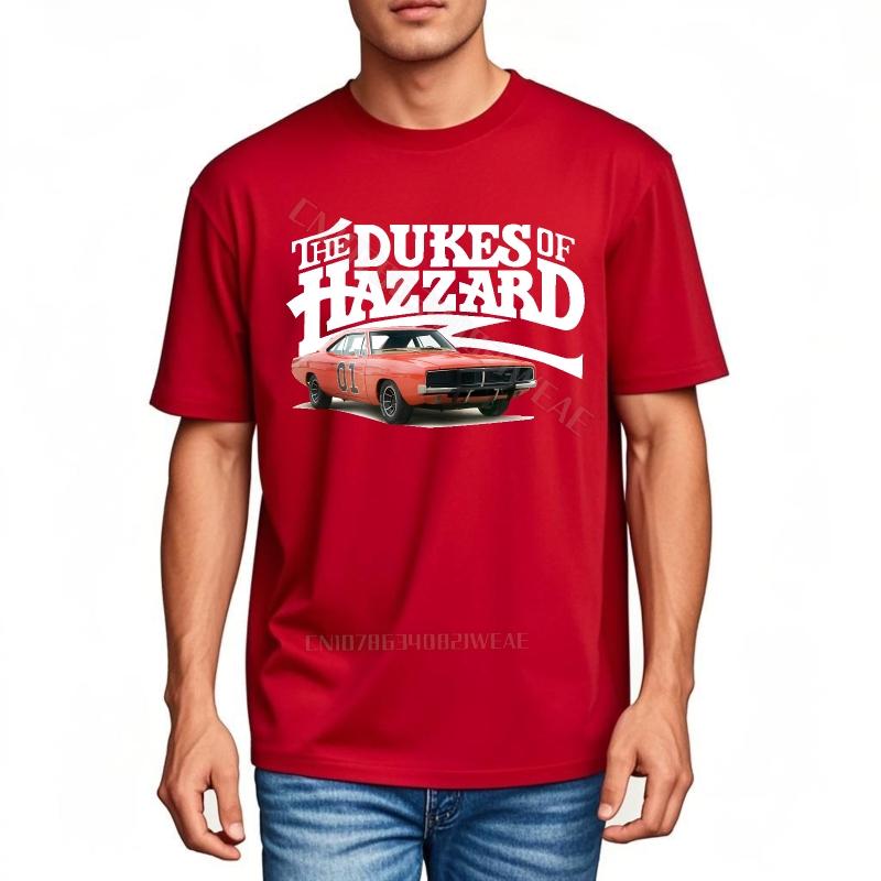 Unisex Teeshirt Short Sleeve Trendy Tshirt The Dukes Of Hazzard Car Vintage Soft Cotton Teeshirt Hiphop Cheap Tshirt Adult