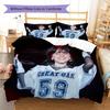 Billie Eilish Pattern Bedding,Quilt Set Quilt Cover Pillowcase Home Birthday Gift (1 * Duvet Cover + 2 * Pillowcase, Without Core)