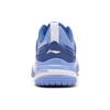 Li Ning Sonic Boom OP Textil, Synthetikleder Abriebfest Niedrig geschnittene Badminton-Schuhe Herren Weiß Blau AYZQ009-9