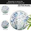 Acrylic Forget-Me-Not Flower Suncatcher Stained Glass Effect Window Hanging Ornament Flower Lover Gifts