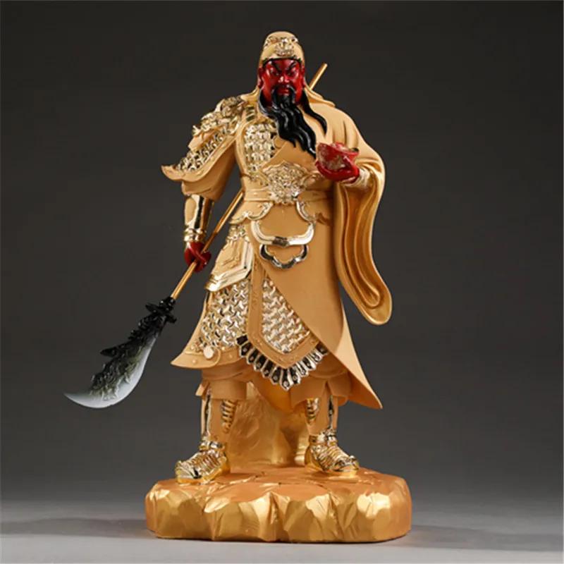 1pc Resin Guan Yu Ornament Buddhist Statues Statue of Guan Gong, God of Wealth Home Decoration Buddha Hall/Temple Decoration