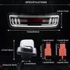 Led Motorcycle Brake Tail Light Amber Red Light Waterproof Universal Clear Lens