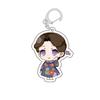 Demon Slayer Kimetsu no Yaiba Anime Pajamas Series Tanjiro Kamado Tokito Muichiro Acrylic Double Sided Lovely Keychain Transparent
