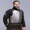 Medeltida Churburg Bröstplåt Korsriddare Stålrustning LARP Cosplay Kostym Gåva