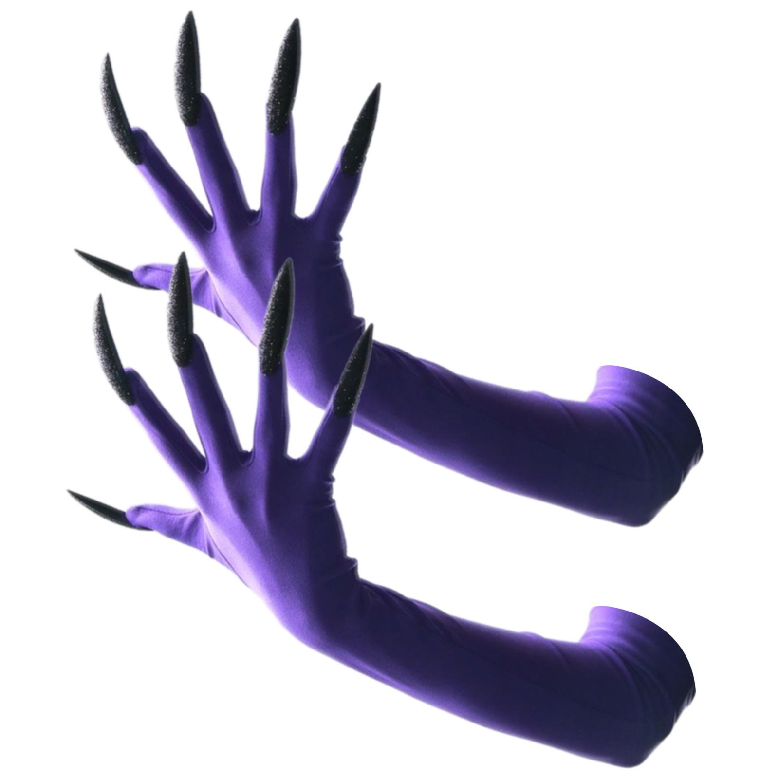 

Перчатки-когти из темной серии, эластичные перчатки до локтя, панк-нарукавники, модные перчатки для рук, аксессуар для ролевых мероприятий и собраний 21