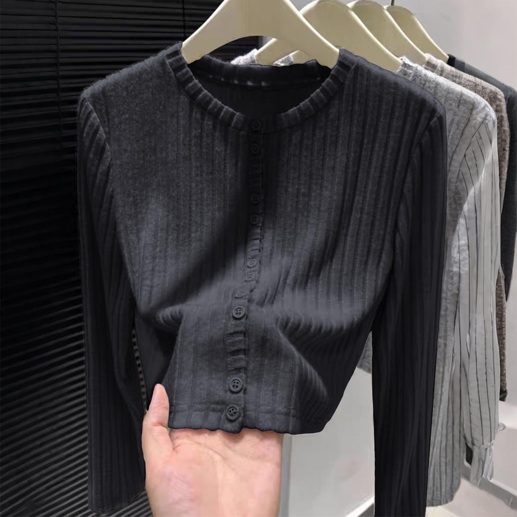 European American Fashion Simple Long-sleeved Wool Sweater Women's Clothing Autumn Winter