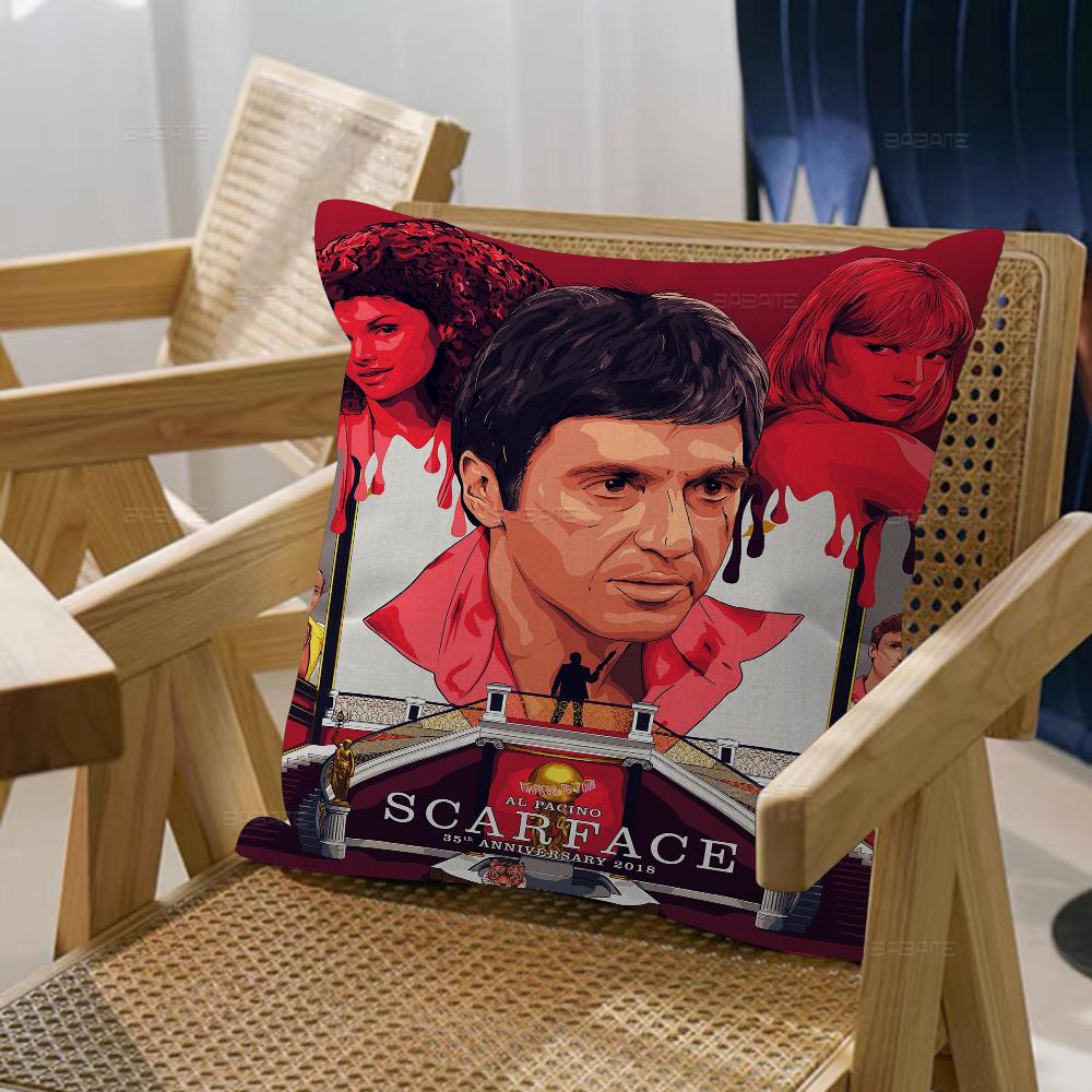 Movie S-scarface Personalized Pillow Cover Kids Bedroom Wild Party Decor Pillowcase Kid Birthday Shower Gift