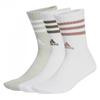 adidas Unisex Adult 3 Stripes Cushioned Crew Socks (Pack of 3)