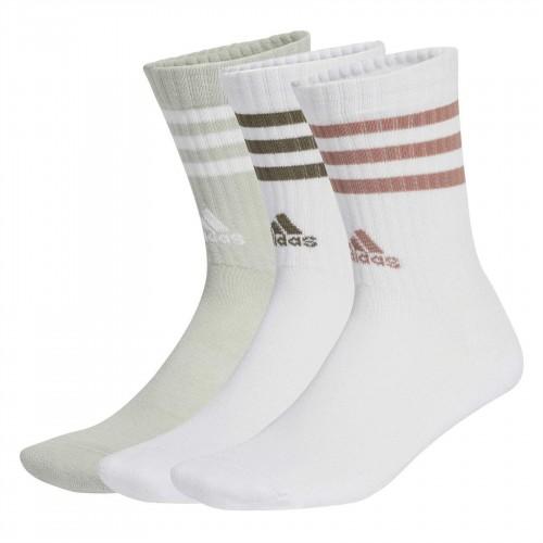 Adidas Unisex Adult 3 Stripes Cushioned Crew Socks (Pack of 3)