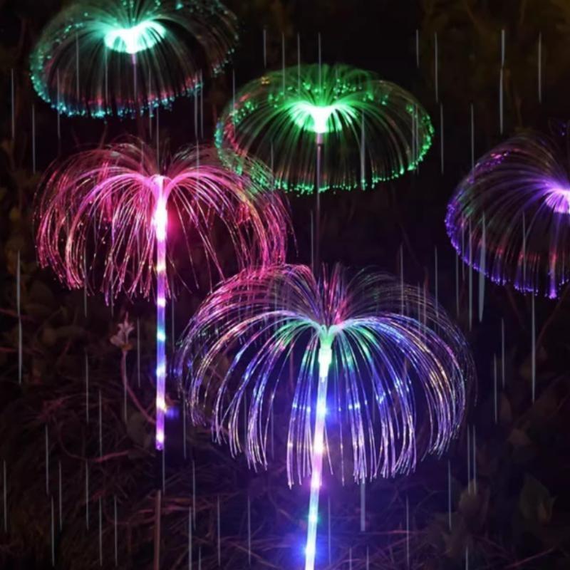 LED Garden Lights Jellyfish Decoration Solar Power Lights Waterproof Outdoor Pathway Solar Lamp Fairy Patio Villa Yard Decor