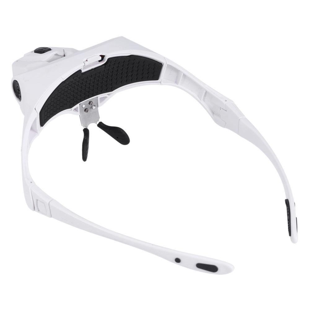 New 5 Lens Headset Magnifier With LED Lights Hand Free Magnifying Glass Eyelash Extension