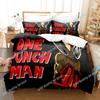 Anime One-Punch Man Saitama Comfortable Duvet Quilt Cover Pillowcase Bedding Set Children Bedroom Decoration Home Textile