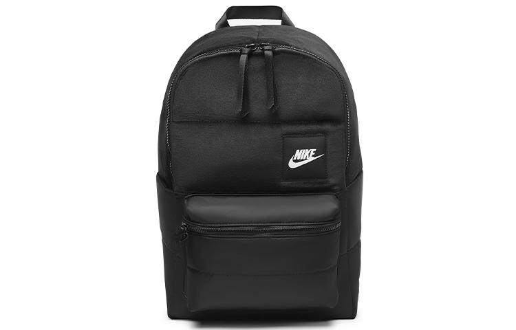 Nike Heritage Polyester With Polyamide Backpack Regular Unisex Black CQ0263-010