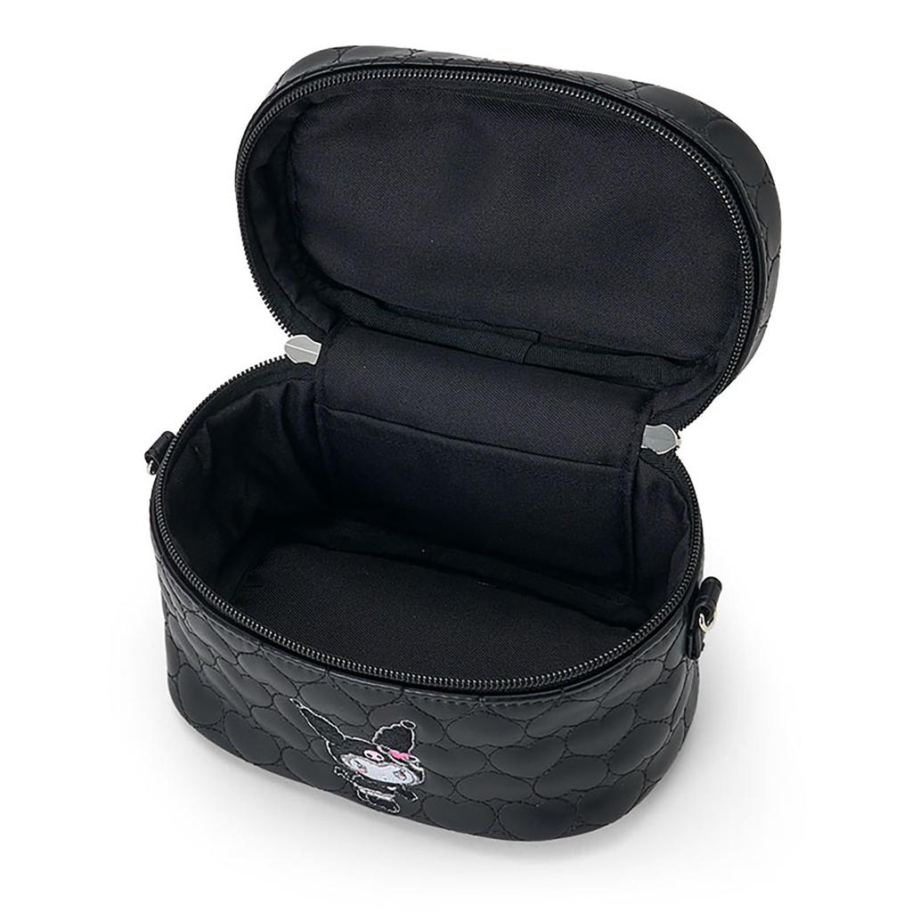 Sanrio Kosmetická taška přes rameno Saro PU Zinek Lze nosit v ruce nebo Věk 408611 (Mellow Miusa) Kuromi, Kůže, Polyester, Slitina, Crossbody, 3+,