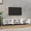 VidaXL Meuble TV blanc brillant 180x31,5x40 cm bois d'ingénierie 816266