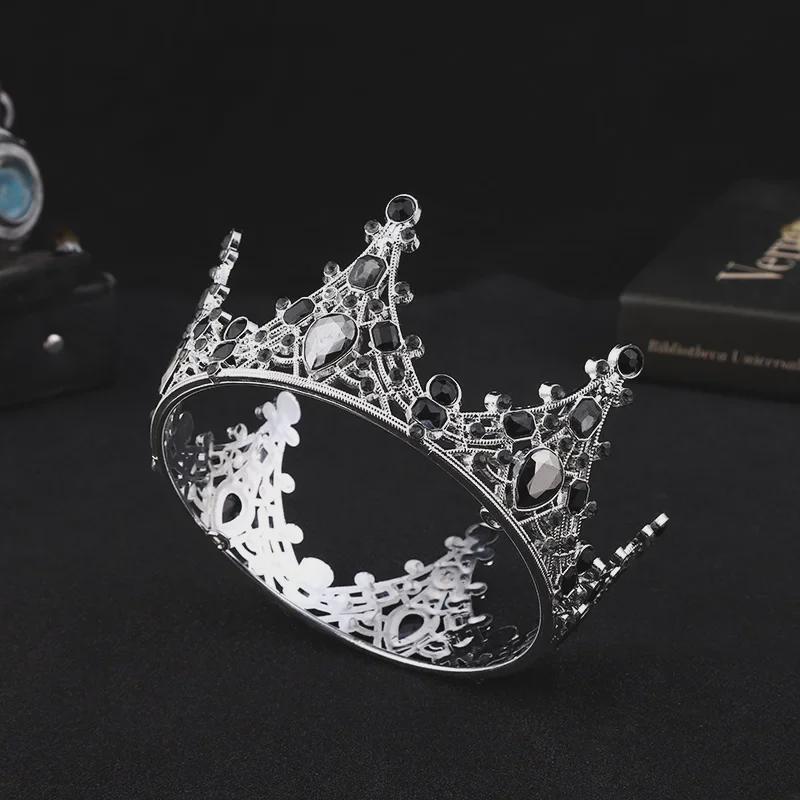 Retro Black Crown Flower Cake Decoration Ornaments