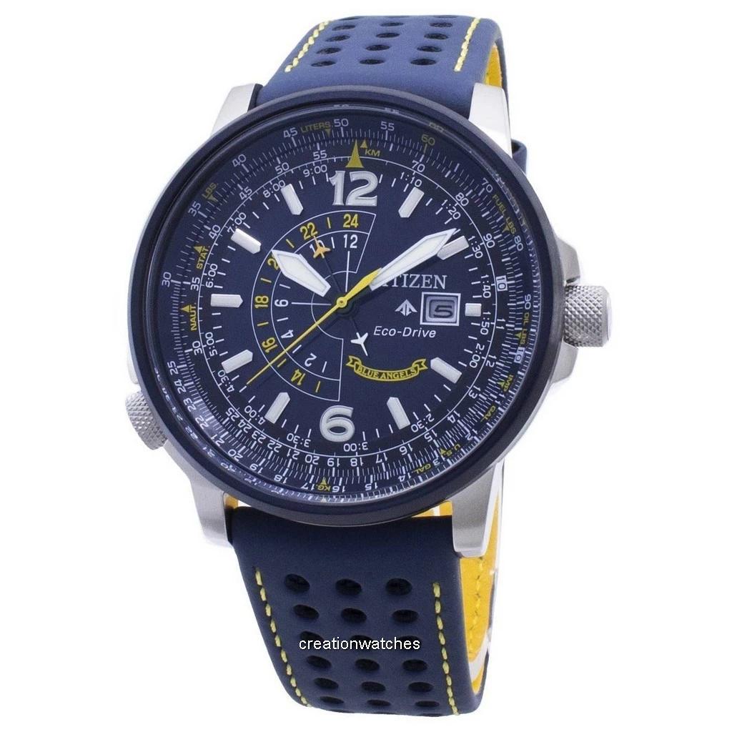 

Мужские часы Citizen Blue Angels BJ7007-02L Eco-Drive 200M синий
