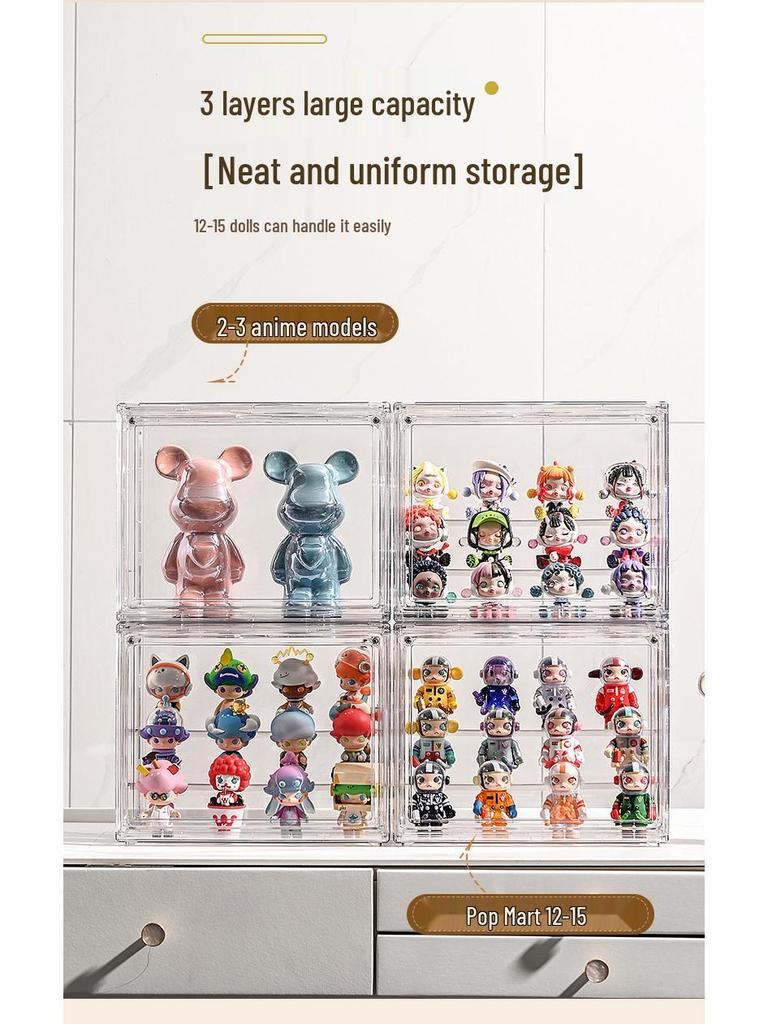 Transparent Dustproof Display Box for Action Figures and Dolls